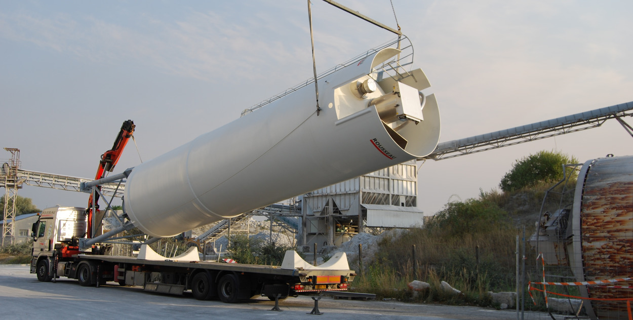 Mise en place silo industrie