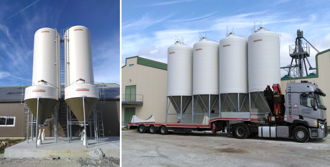 Ensemble de 4 silos
