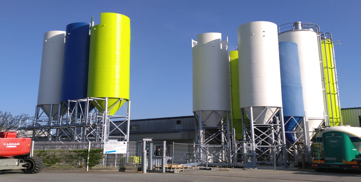 Silos multicolores