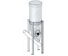 Mini-trémie cylindrique 60L 1 tube